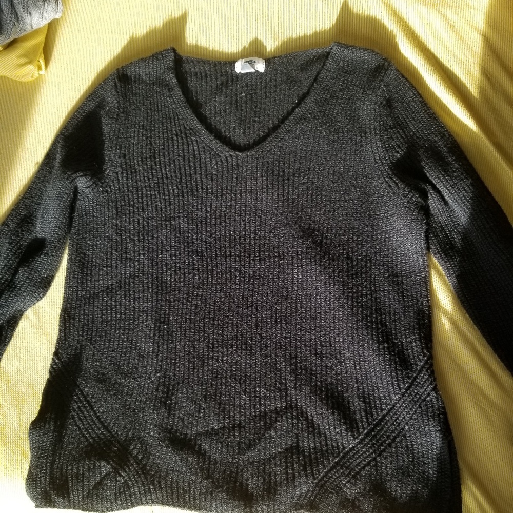Old Navy Black knit sweater, XL